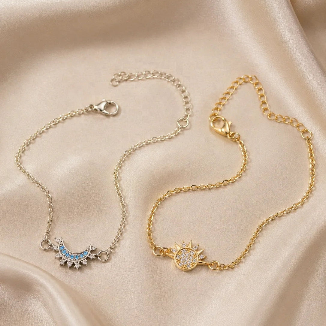 Sun & moon bracelet